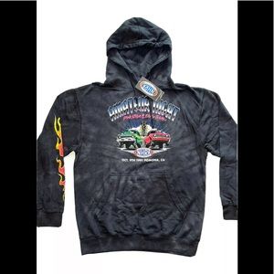 NEW NHRA Pullover Hoodie Mens Size Medium “Pink Slips And Dirt Tricks”
